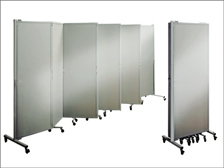 Separè autoportanti su ruote 