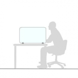 Schermo divisorio ONDESK "vetroplastico" - cm 70x45h