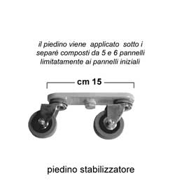 Piedino stabilizzatore Clipper Roller Light