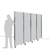 AFL04 scheda prodotto - Separè a parete ALA ROTOFOOT LIGHT Separè a parete ALA ROTOFOOT LIGHT "alveolare" - cm 405x190h (4 elementi) - Separè a parete ALA ROTOFOOT LIGHT