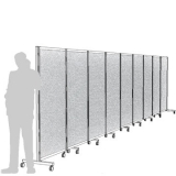 Separè autostabile ALA ROLLER "laminato" - dimensione cm 916x190h (9 elementi) - Separè autostabile ALA ROLLER 