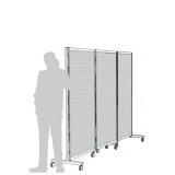 AR03A scheda prodotto - Separè autostabile ALA ROLLER Separè autostabile ALA ROLLER "vetroplastico" - cm 316x190h (3 elementi) - Separè autostabile ALA ROLLER