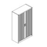 Armadio in lamiera con serrandina plastica scorrevole cm 120.MD-R160 - Armadio in lamiera con serrandina plastica scorrevole cm 120.MD-R160