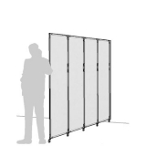 CRL04L scheda prodotto - Separè a parete CLIPPER ROLLER LIGHT Separè a parete CLIPPER ROLLER LIGHT "laminato" - cm 264x201h (4 elementi) - Separè a parete CLIPPER ROLLER LIGHT