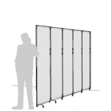 CRL05L scheda prodotto - Separè a parete CLIPPER ROLLER LIGHT Separè a parete CLIPPER ROLLER LIGHT "laminato" - cm 329x201h (5 elementi) - Separè a parete CLIPPER ROLLER LIGHT