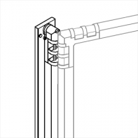 Separè a parete CLIPPER ROLLER LIGHT "vetroplastico" - cm 264x201h (4 elementi)