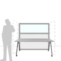 Pannello divisorio MACRO.OFX "finestrato laminato" - cm 180x160h