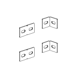 MAGS scheda prodotto - Giunto di collegamento angolare per angoli sovrapposti (kit piastrine a sagoma rettangolare) Giunto di collegamento angolare per angoli sovrapposti (kit piastrine a sagoma rettangolare) - Giunto di collegamento angolare per angoli sovrapposti (kit piastrine a sagoma rettangolare)