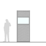 M10.25IF scheda prodotto - Pannello divisorio MACRO Pannello divisorio MACRO "finestrato feltro" - cm 100x250h - Pannello divisorio MACRO