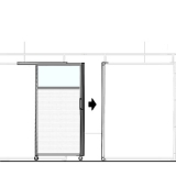 MS10.20IP scheda prodotto - Pannello scorrevole MACRO Pannello scorrevole MACRO "finestrato alveolare" - cm 100x200h - Pannello scorrevole MACRO