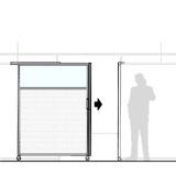 MS15.20IP scheda prodotto - Pannello scorrevole MACRO Pannello scorrevole MACRO "finestrato alveolare" - cm 150x200h - Pannello scorrevole MACRO