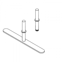 Pannello divisorio TXT di prosecuzione con 1 base dritta - cm 180x140h