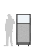 X08.18IF scheda prodotto - Pannello divisorio XILOX Pannello divisorio XILOX "finestrato feltro" - cm 80x180h - Pannello divisorio XILOX