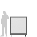 X12.14L scheda prodotto - Pannello divisorio XILOX Pannello divisorio XILOX "laminato" - cm120x140h - Pannello divisorio XILOX