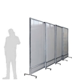 MS60.25 scheda prodotto - Separè autostabile MACRO SLIDE Separè autostabile MACRO SLIDE "alveolare" - cm 600x250h (4 elementi) - Separè autostabile MACRO SLIDE