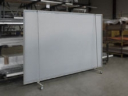 Schermo mobile su ruote MACRO VELA "finestrato alveolare" - cm 200x250h  